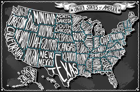 Map of the US