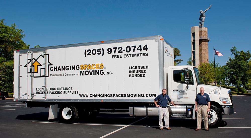 Changing Spaces Moving Inc  Truck
