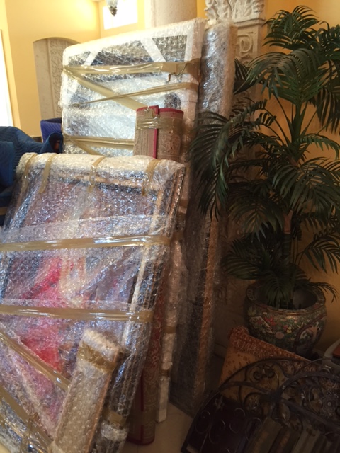 Paintings properly protected!