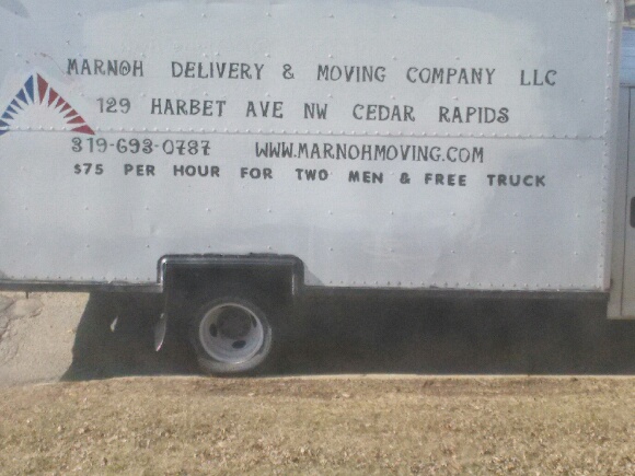 Marnoh Delivery Moving Company Cedar Rapids Ia 52404