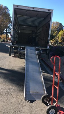 That ramp to load the truck