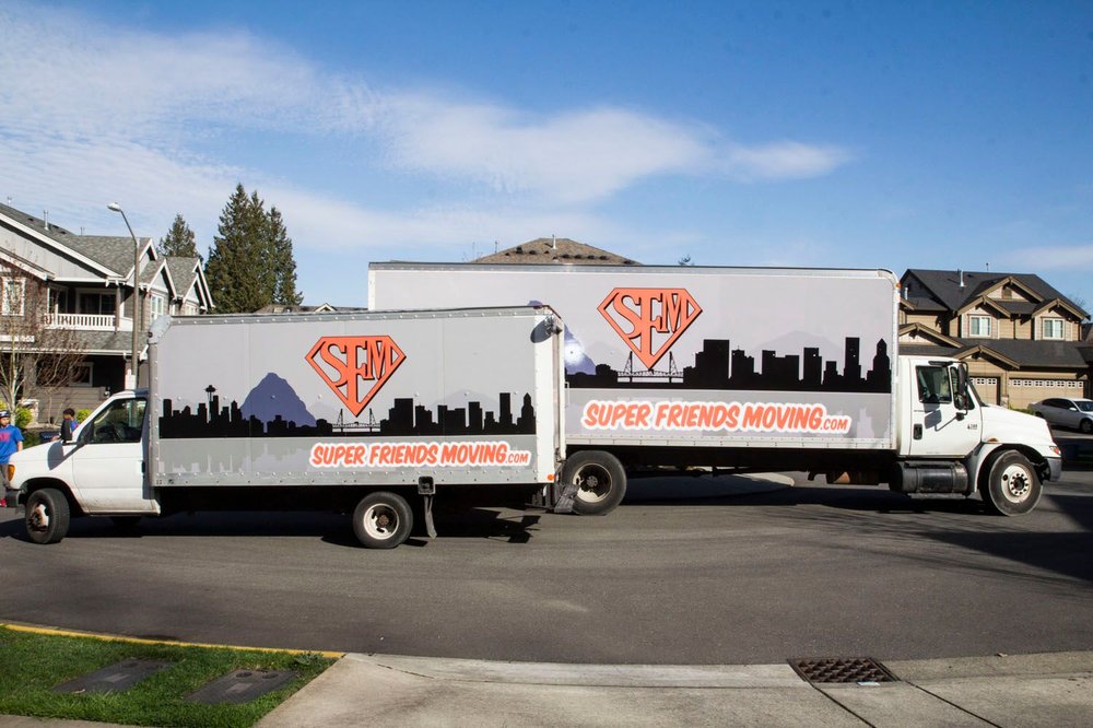Our trucks are equipped with furniture pads, tools, dollies, and our Friendly Movers!