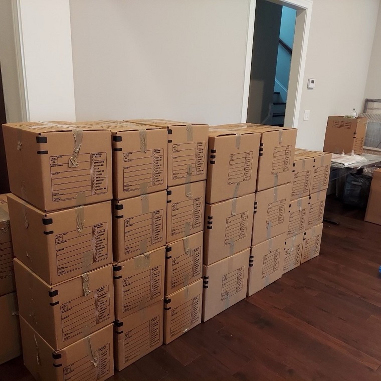 Powerhouse Moving - Packed Boxes
