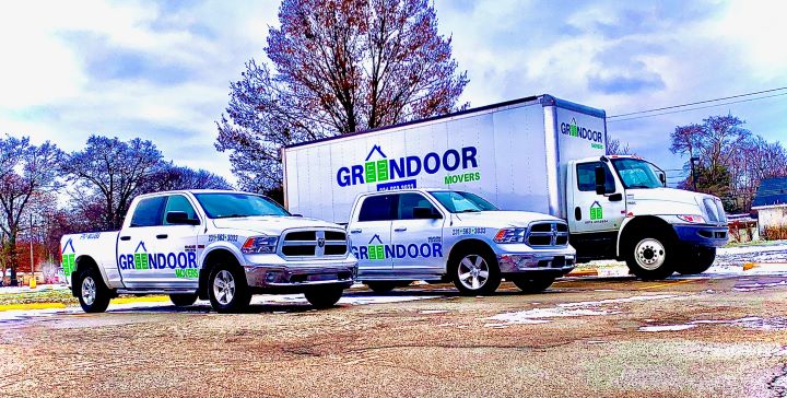 Green Door Movers Trucks