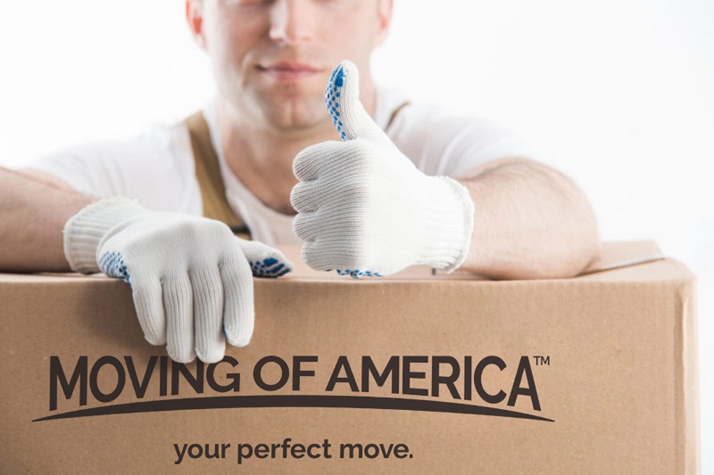 White Glove Moving Thumbs Up Hand on Box