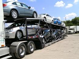 Shipping Cars in Open Trailer