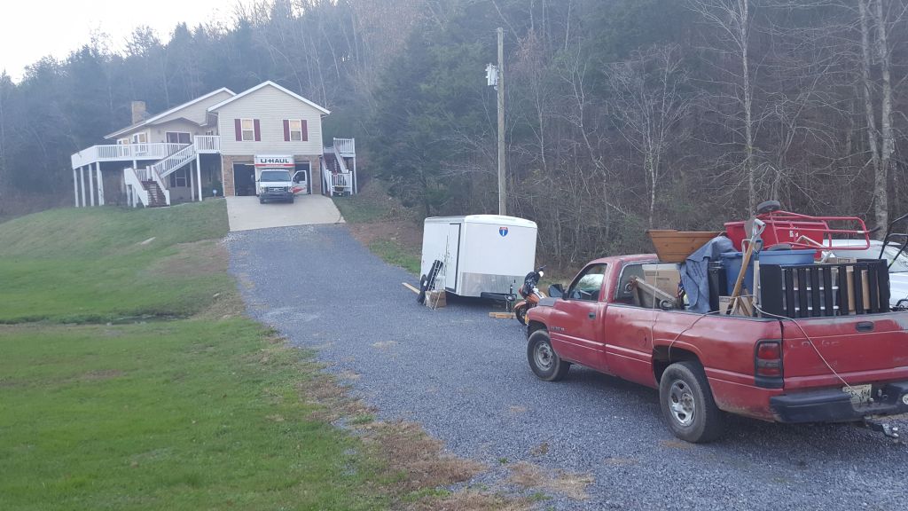 Moving from Storage to House and Unloading Trailer and Pickup Truck -11-19-2020