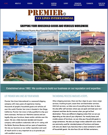 Premier Van Lines International Inc