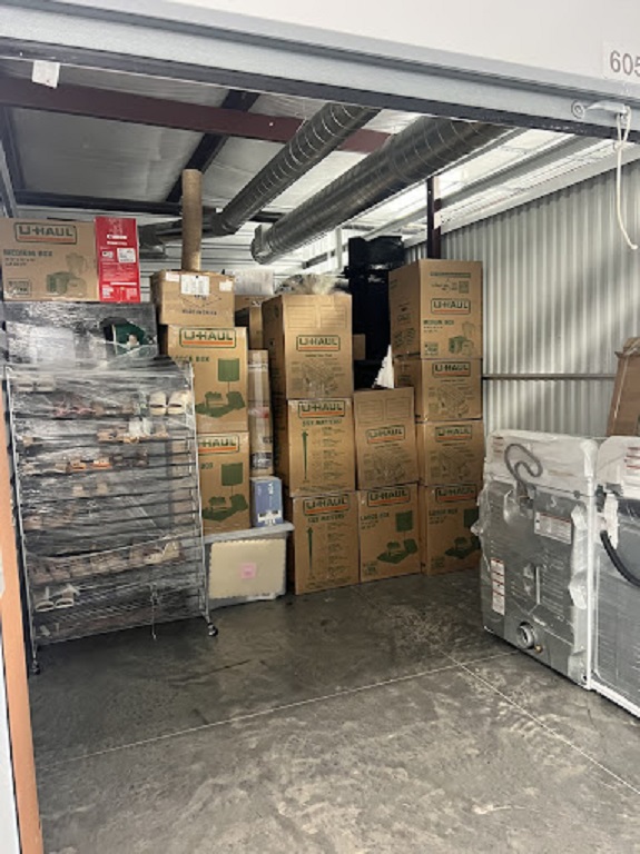 Moving Truck with Boxes