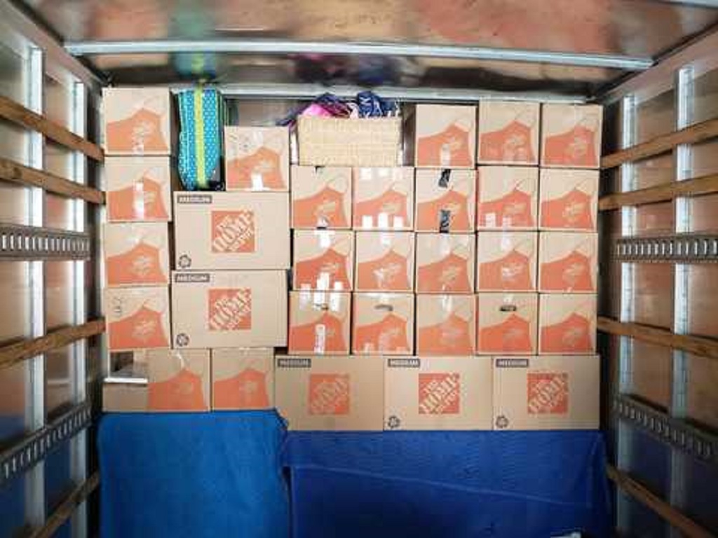 {Truck with Boxes}