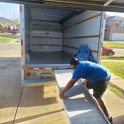 Truck with items