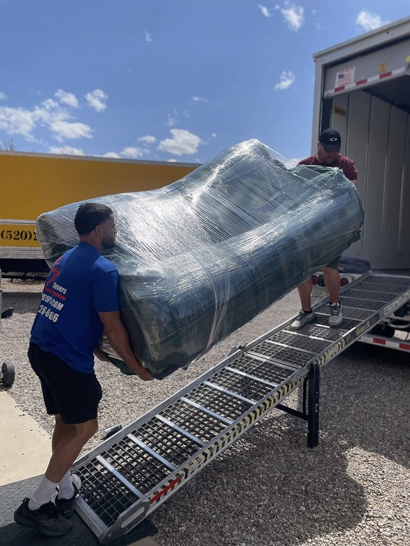 Moving into the Truck