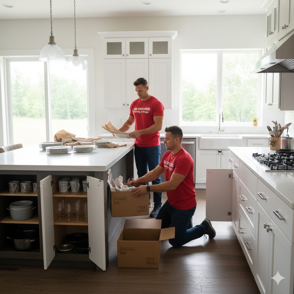 Packing a kitchen