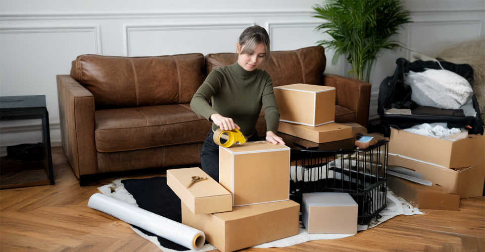 Packing your belongings for long-term storage