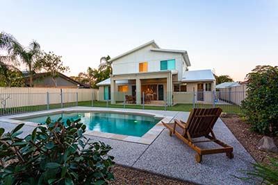 house with swimming pool