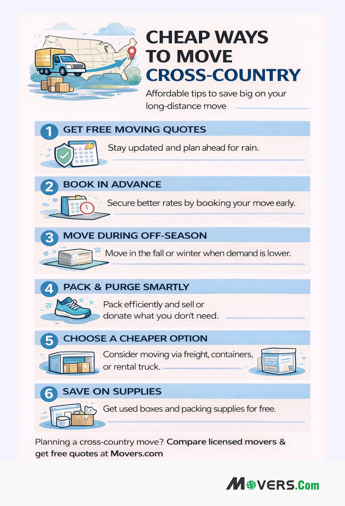 Cheap Ways to Move Cross Country