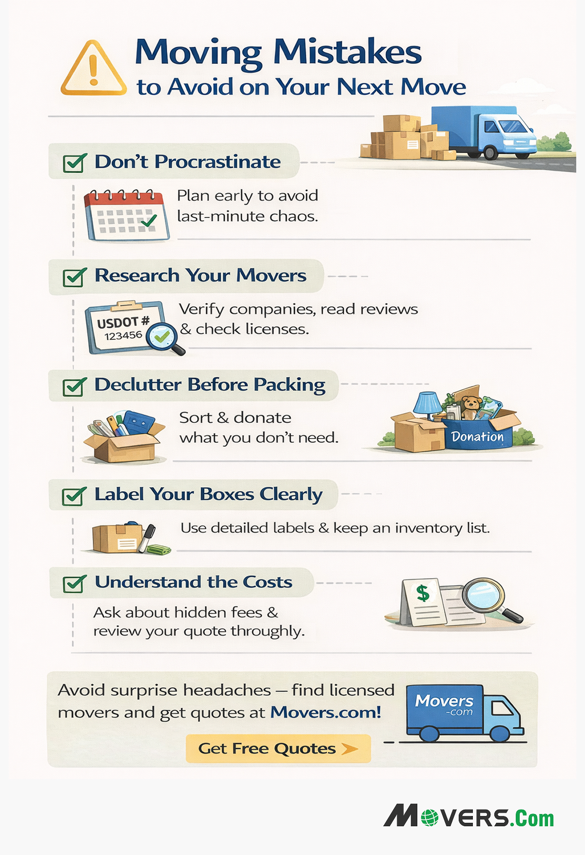 Common Moving Mistakes to Avoid