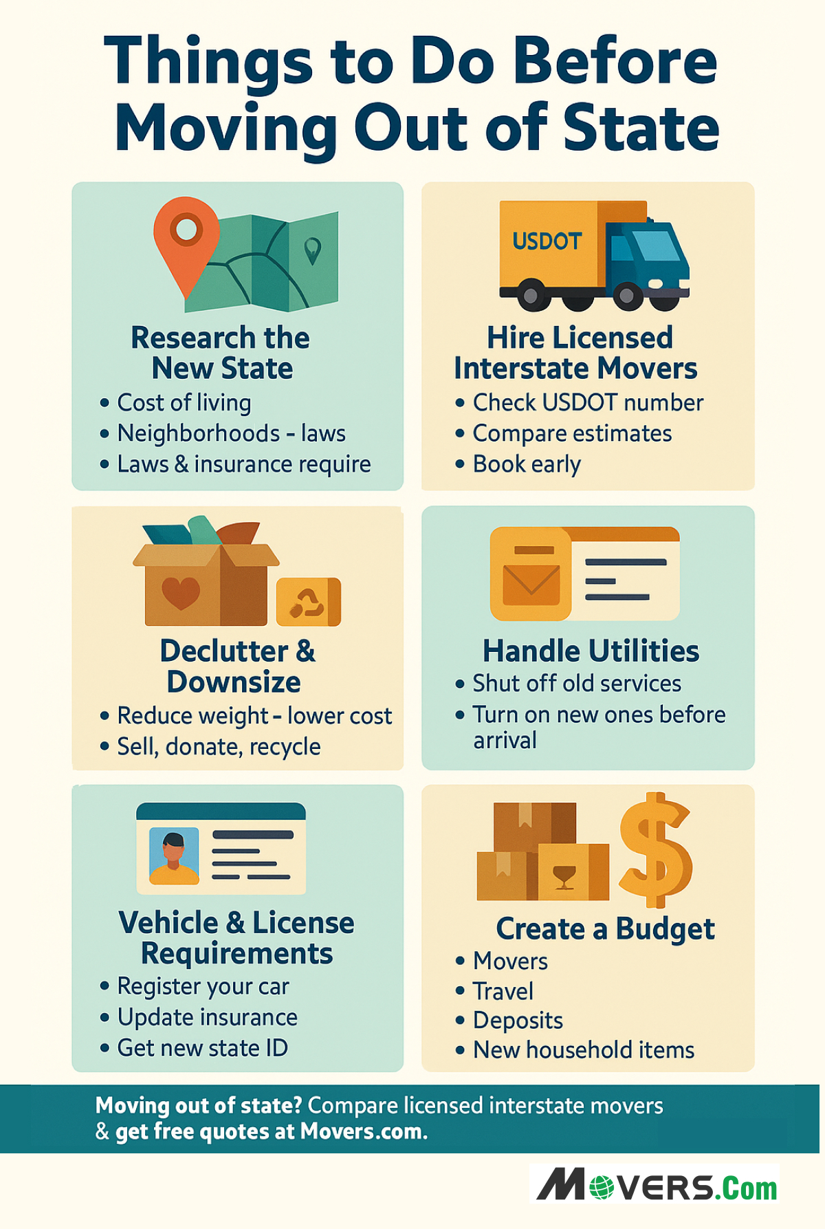 Things to Do Before Moving Out of State