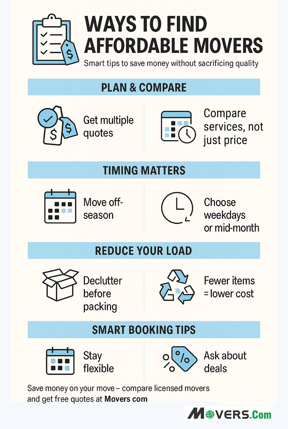 Ways to Find Affordable Movers