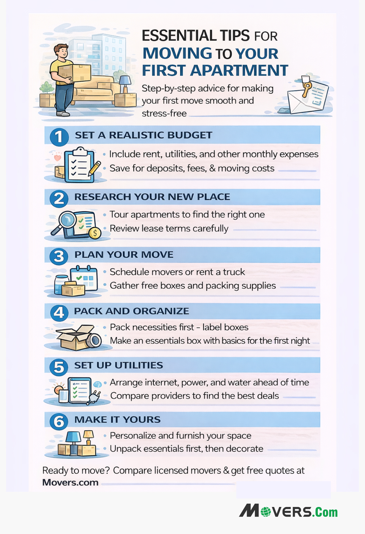 Detailed Guide For Moving To Your First Apartment