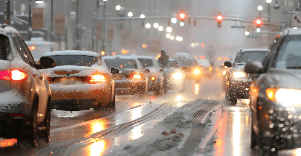Check on weather and Traffic before moving