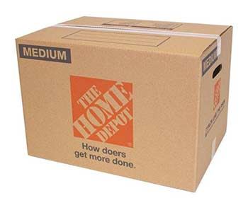 Home Depot moving boxes