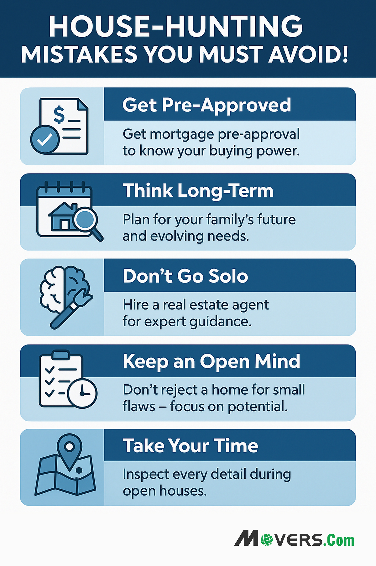 House Hunting Tips Infographic