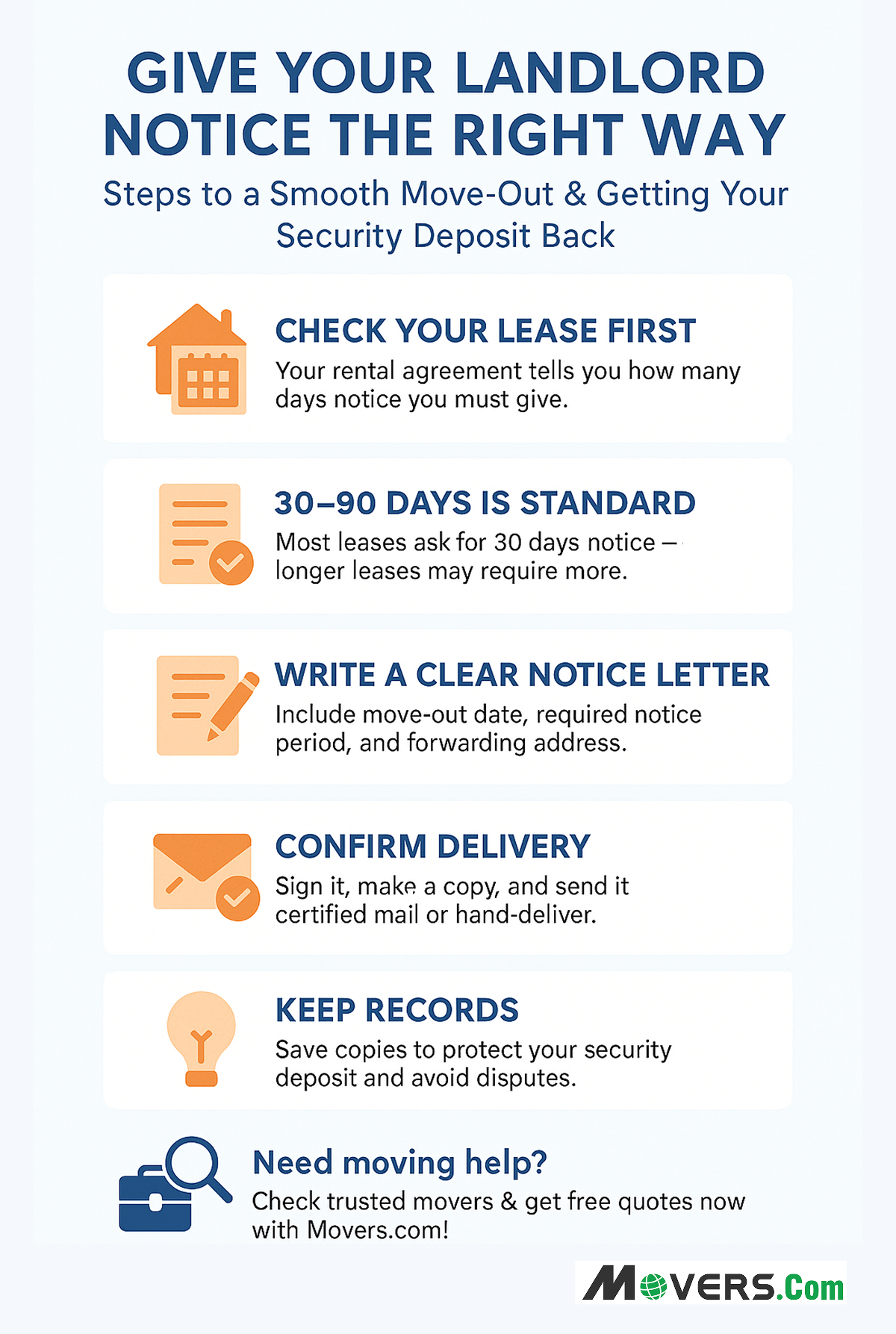   How and When to Give Your Landlord Notice When Moving Out