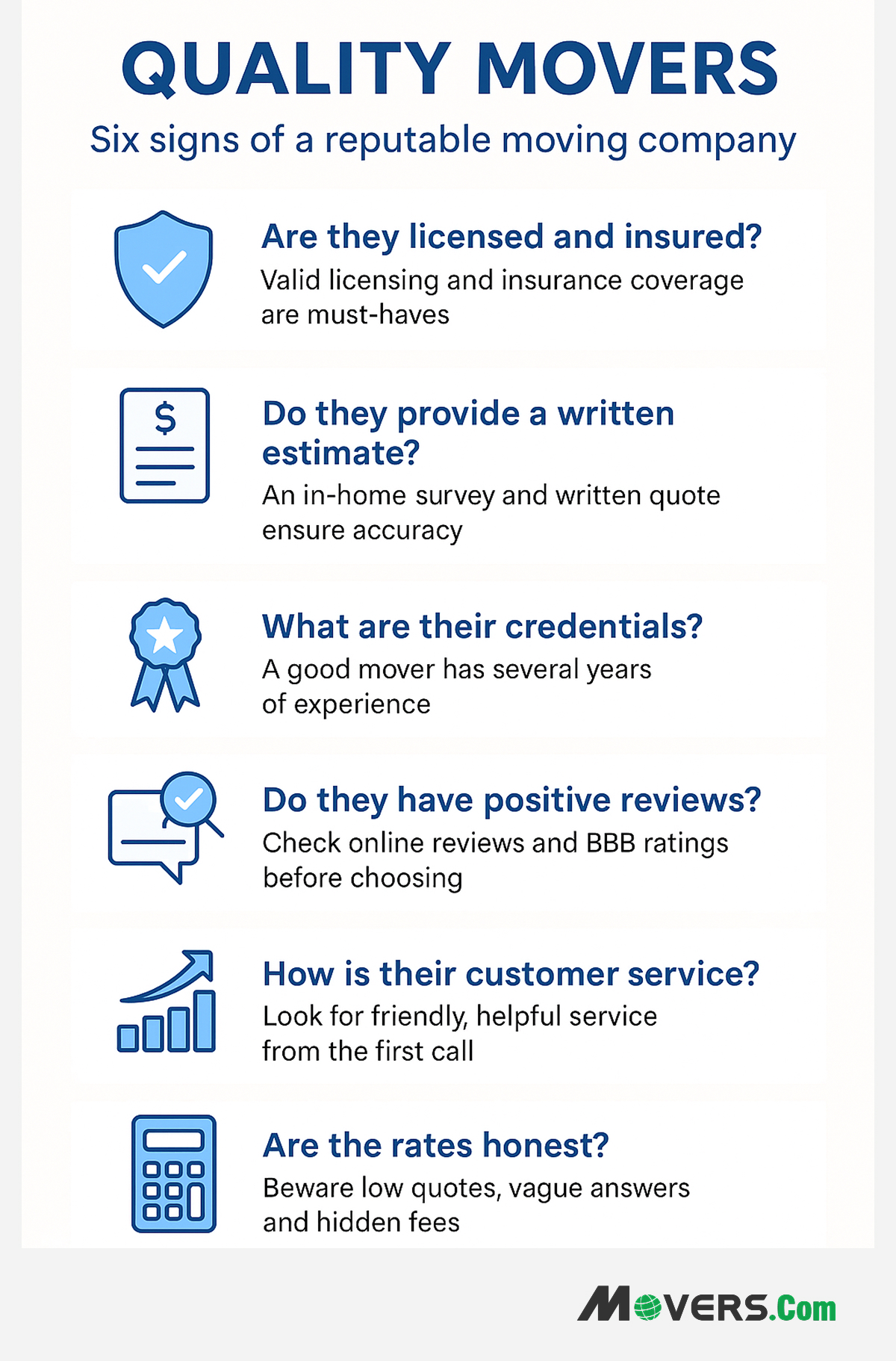 Hiring Quality movers