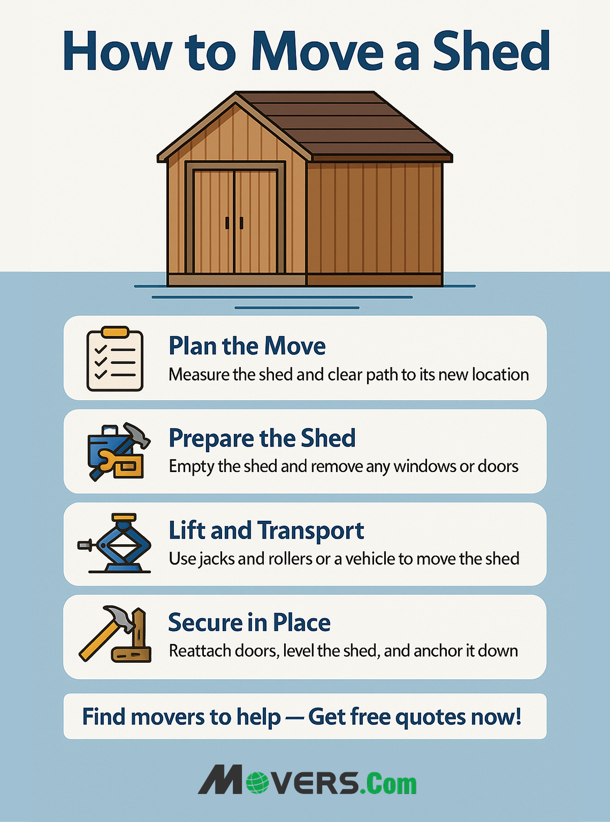 How to move a shed
