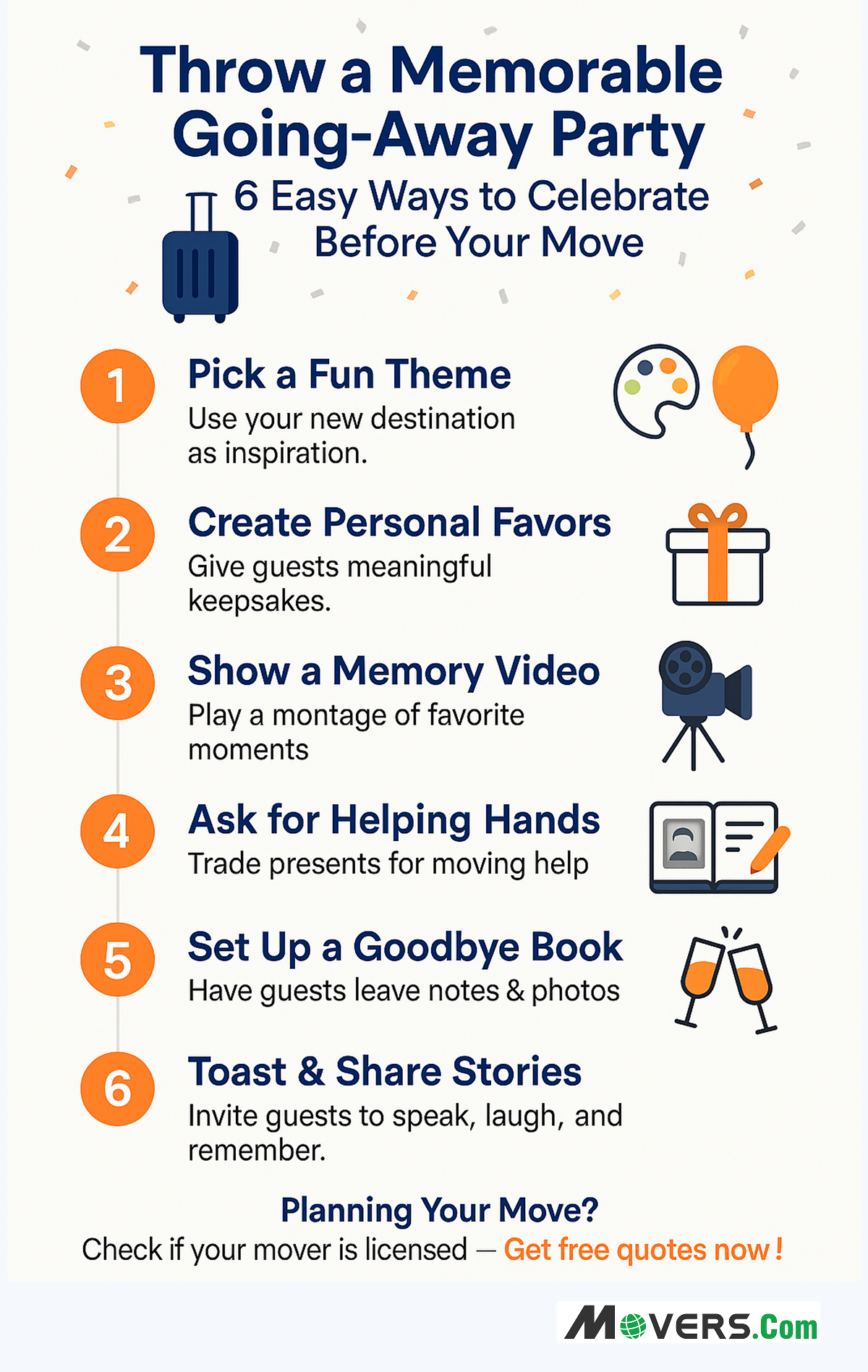 How to Throw a Memorable Going Away Party Before You Move