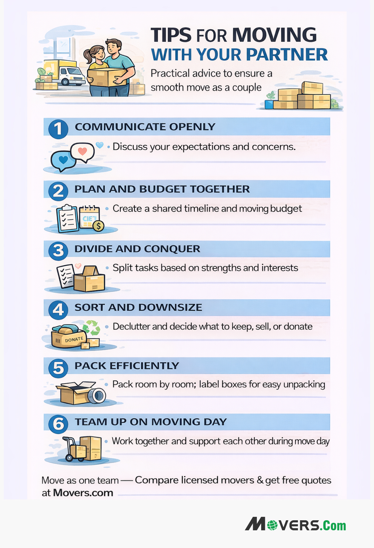 Tips For Moving With Your Partner Or Spouse