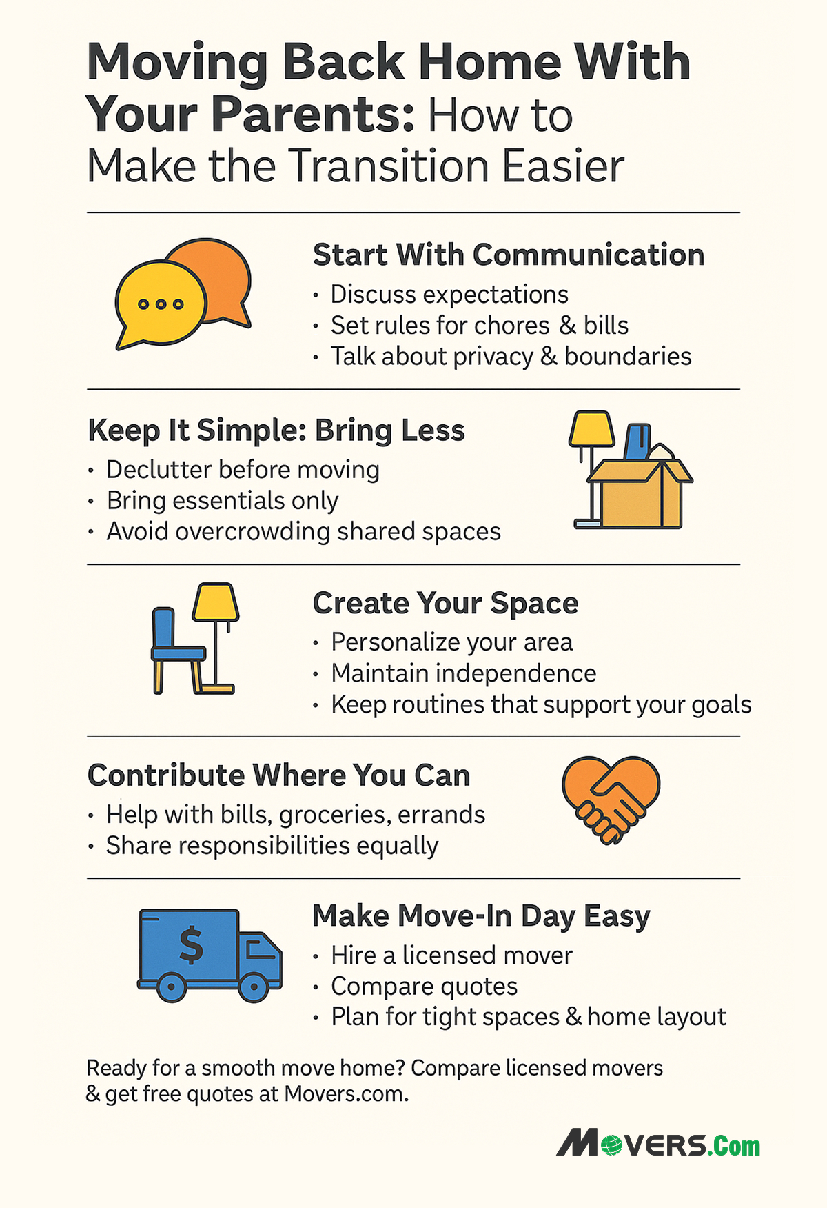  Tips to Make Moving Back Home with Your Parents Easier