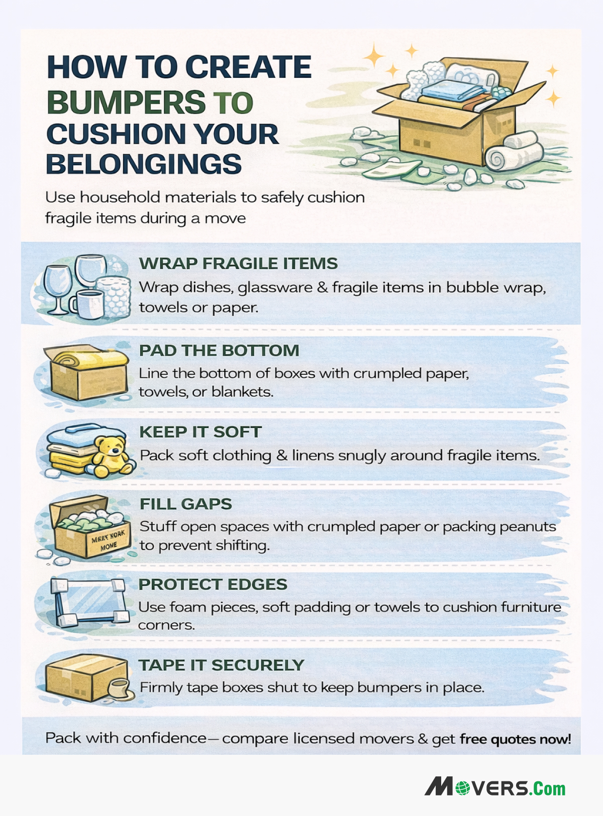 How to Create Bumpers to Cushion Your Belongings Close