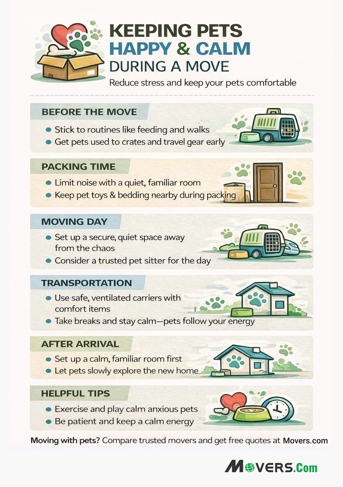 Keeping Pets Happy and Calm During the Move