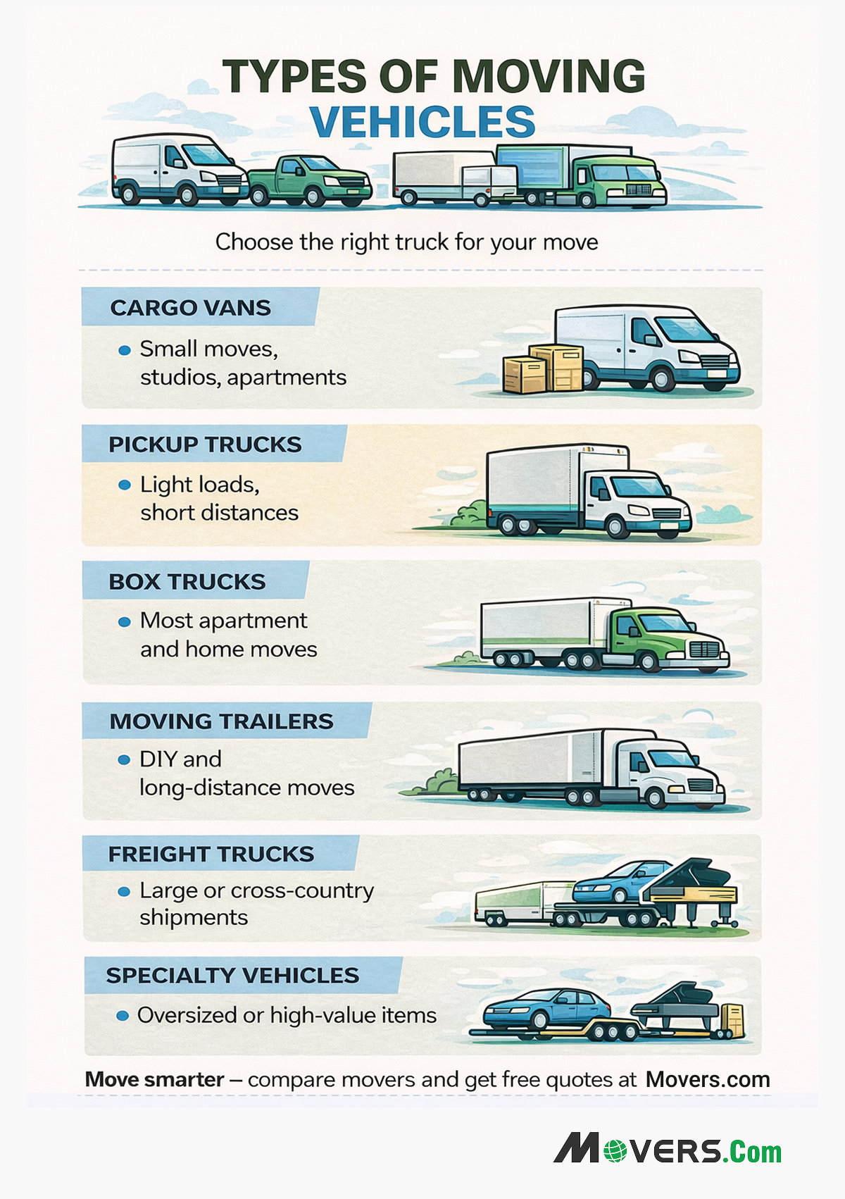 Types of Moving Vehicles