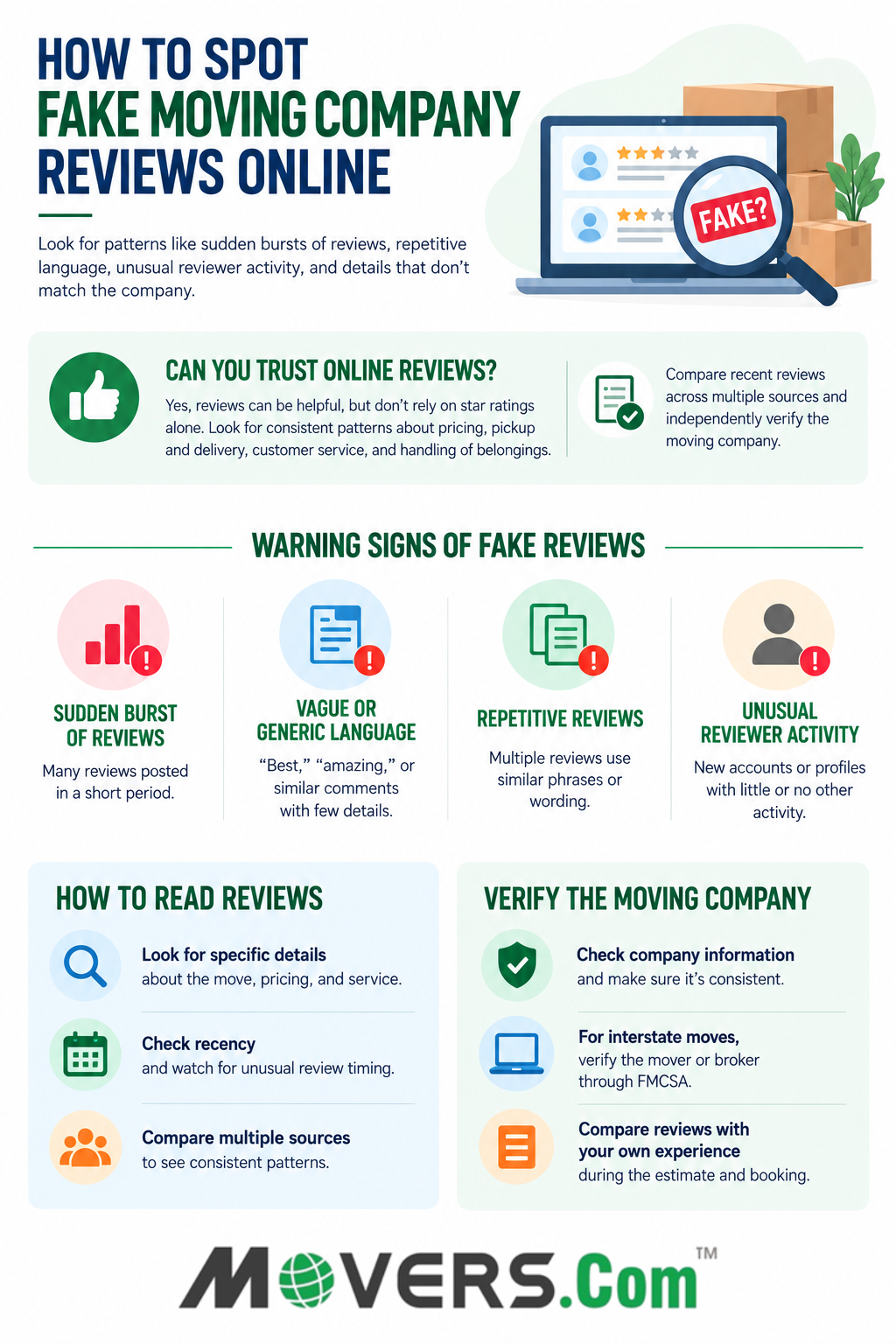 How to spot a fake moving review online
