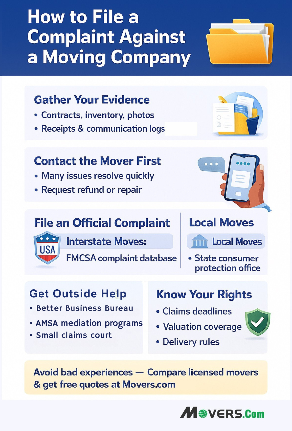 How to File a Complaint Against a Moving Company