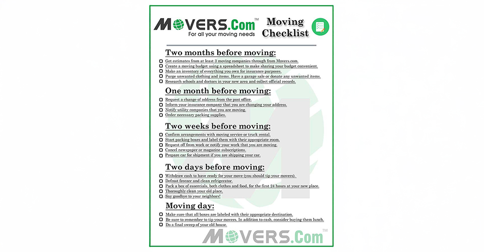 Ultimate Moving Checklist