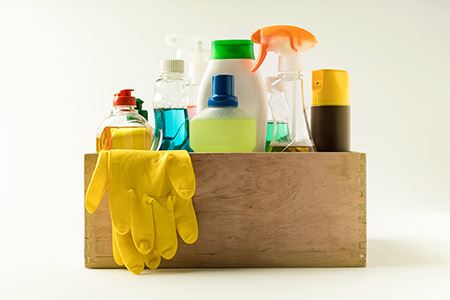 How to Pack Cleaning Products