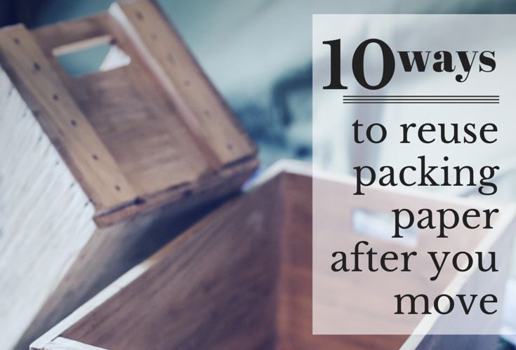 how to reuse packing paper after your move